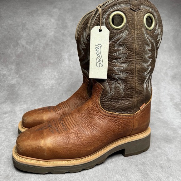 Tecovas LongHaul Mens Size 9.5 EE Leather Waterproof Composite Toe Work Boots - Picture 1 of 10